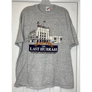 1993 Cleveland Indians Municipal Stadium Chief Wahoo The Last Hurrah Tribe 2XL‎